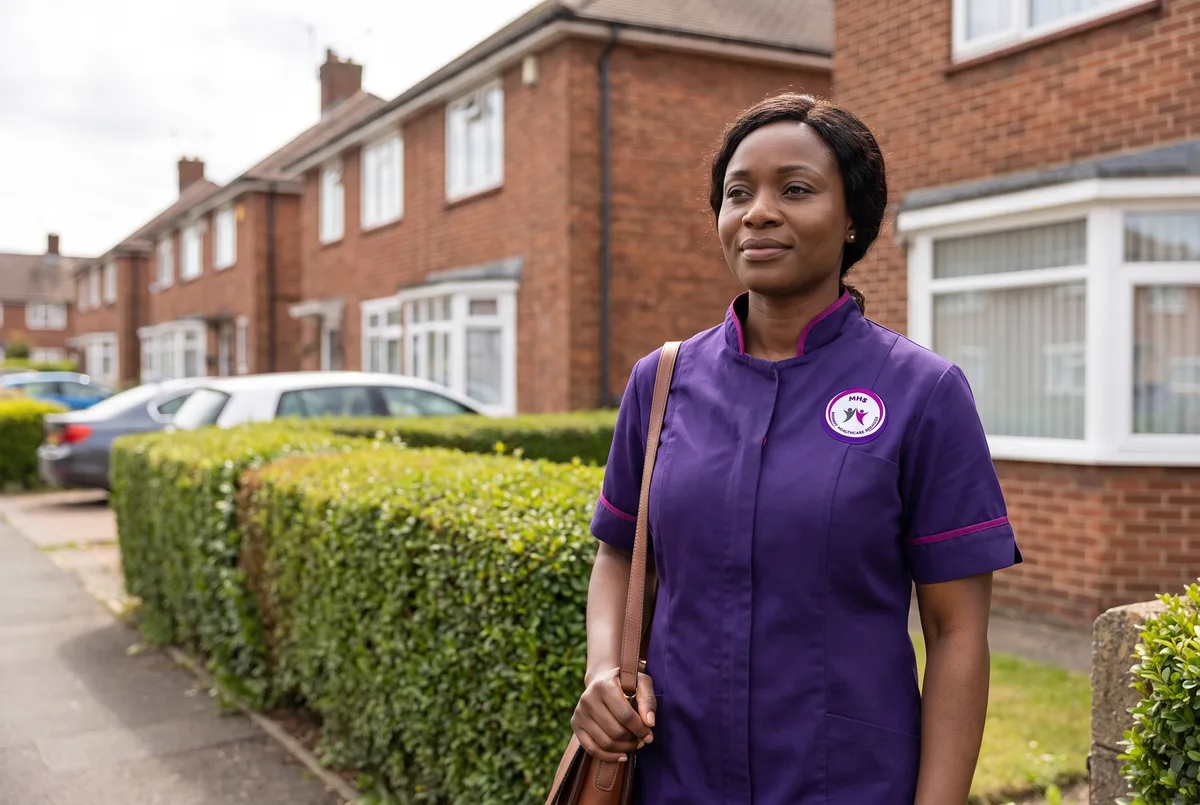 Murray Healthcare carer between visits in Leicester