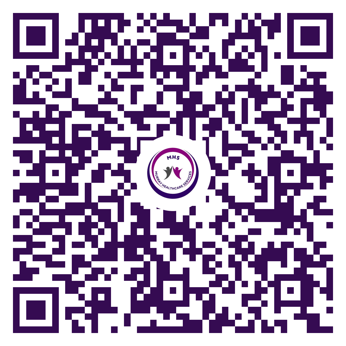 QR code that opens the Murray Healthcare Services Google review form